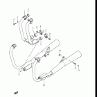 GS700E, ES, 1985 Глушитель