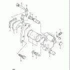 DR250 1985 Передний суппорт тормозной
