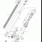 GS700E, ES, 1985 Передняя вилка