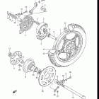 GS450L 1985-1988 Заднее колесо