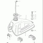 DR250 1985 Топливный бак