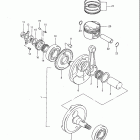 DR250 1985 Коленвал