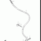 RM250 1984-1985 Front brake hose (model f)