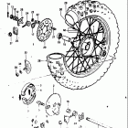 DR125 1984 Заднее колесо