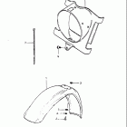 PE175 1984 Front fender - headlamp housing