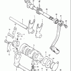 DR100 1983-1984 Механизм  переключения передач