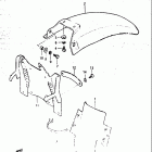 RM500 1983-1984 Rear fender (model e)