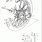 RM500 1983-1984 Front wheel (model e)