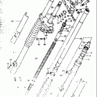 RM500 1983-1984 Front fork (model e)