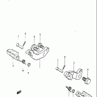 DR100 1983-1984 Подножки