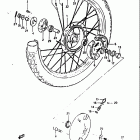 DR125 1984 Переднее колесо