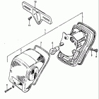 GS550L 1983 Задний фонарь