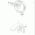 GS850GL 1982-1983 Headlamp housing - front fender