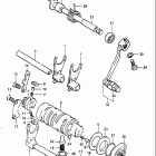 GN125 1982-1983 Механизм  переключения передач