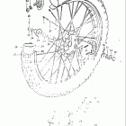 DR500 1983 Переднее колесо