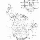 DR500 1983 Головка цилиндра