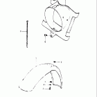 PE175 1982-1983 Front fender - headlamp housing