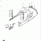 GS1100E,ES 1982-1983 Seat tail cover (gs1100esd)