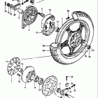 GS750T 1982-1983 Rear wheel (model z)