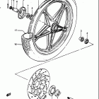 GS750T 1982-1983 Front wheel (model z)