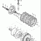 DR250 1982-1983 Сцепление