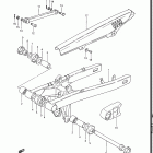 GS550E, ES 1983 Маятник задний
