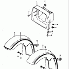 GS1100GK 1982-1983 Headlamp housing-front fender