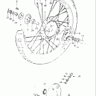 DR125 1982-1983 Переднее колесо