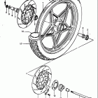 GS1100E,ES 1982-1983 Front wheel (gs1100ez)