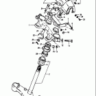 GS1100GK 1982-1983 Steering stem (gs1100gk2 / gkd)