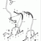 GS750S 1983 Передние тормозные трубки