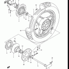 GS750E,ES 1983 Заднее колесо