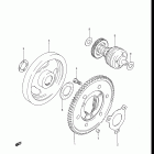 GR650, X TEMPTER 1983 Муфта стартера