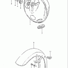 GS650GL 1983 Headlamp housing-front fender