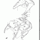 GS750E,ES 1983 Seat tail cover (gs750ed)