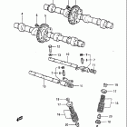 GS550L 1983 Распределительный вал-клапана