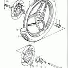 GS750S 1983 Переднее колесо