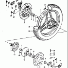 GS750S 1983 Заднее колесо