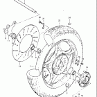 GS850G 1982-1983 Заднее колесо