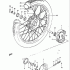 GN125 1982-1983 Переднее колесо