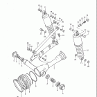 GS1100G 1982-1983 Rear swinging arm (model d)