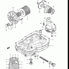 GS550E, ES 1983 Oil pump - oil filter