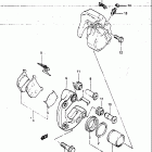 GS1100GL 1982-1983 Передний суппорт тормозной