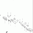 DR500 1983 Подножки