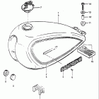 GN125 1982-1983 Fuel tank (model d)