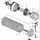 GS1100E,ES 1982-1983 Сцепление
