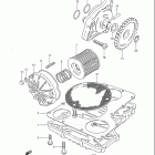 GS1100G 1982-1983 Oil pump - oil filter