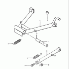 GN125 1982-1983 Подножка