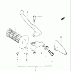 RM250 1982-1983 Left handle grip