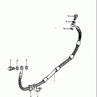 GS1100E,ES 1982-1983 Rear break hose